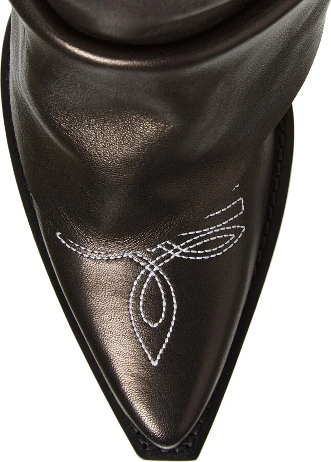 Leather Sleeve Cowboy Boot - Image 5