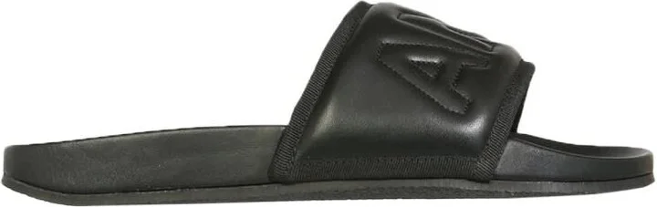 Leather Slide Sandals