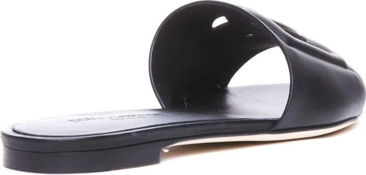 Leather Slide With Dg Logo - Image 2