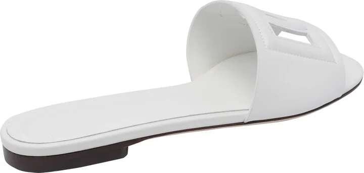 Leather Slide With Dg Logo - Image 3
