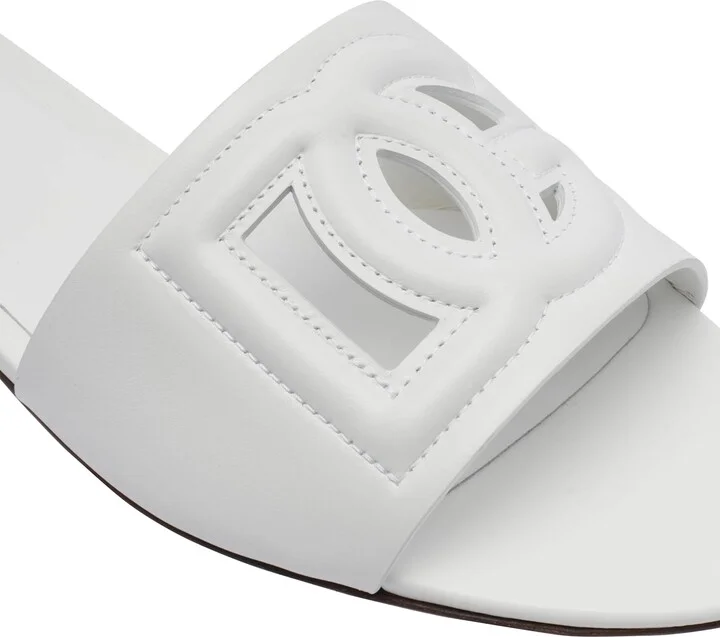 Leather Slide With Dg Logo - Image 4