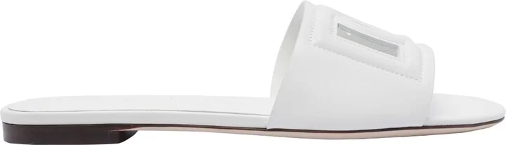 Leather Slide With Dg Logo