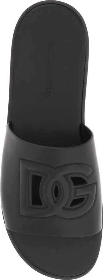 Leather Sliders With Logo - Image 2