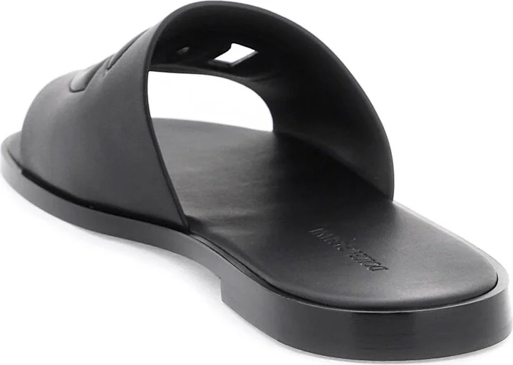 Leather Sliders With Logo - Image 3