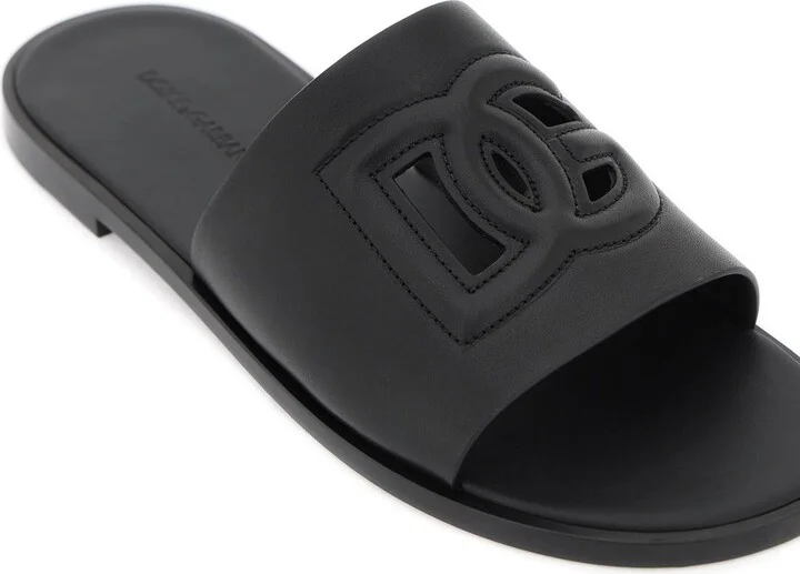 Leather Sliders With Logo - Image 4
