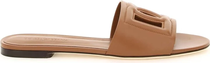 Leather Sliders With Logo