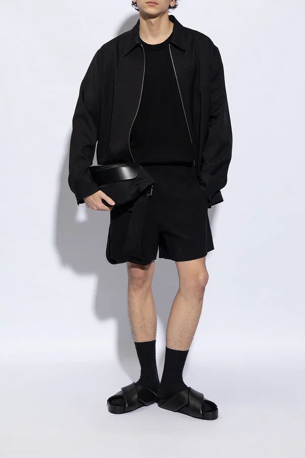 Leather Slides, , - Black - Image 2