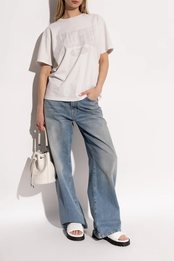 Leather Slides, , - White - Image 2