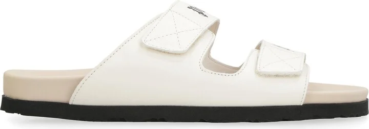 Leather Slides With Logo - Image 2