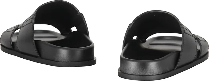 Leather Slides With Logo - Image 3