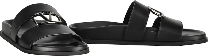 Leather Slides With Logo - Image 2