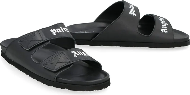 Leather Slides With Logo - Image 3