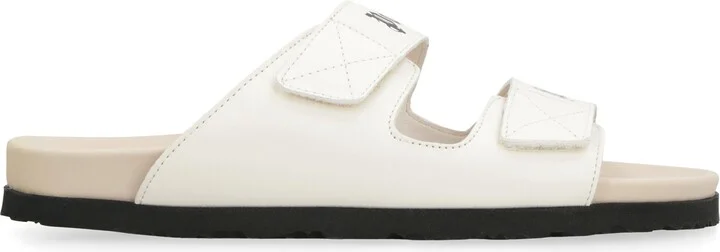 Leather Slides With Logo