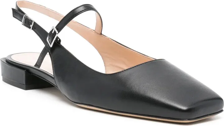 Leather Slingback Ballerina Shoes - Image 2