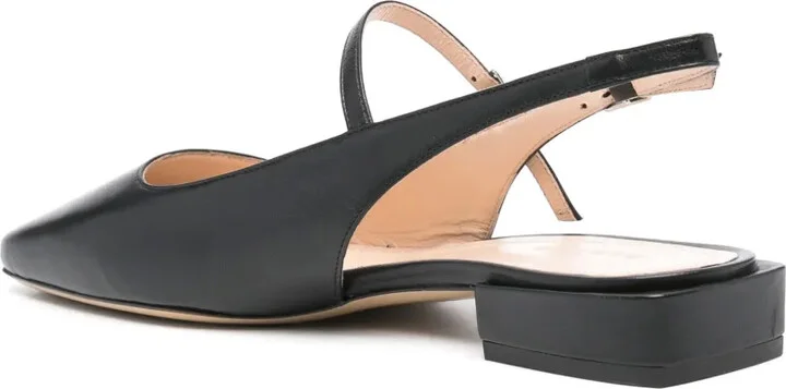 Leather Slingback Ballerina Shoes - Image 3