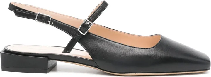 Leather Slingback Ballerina Shoes