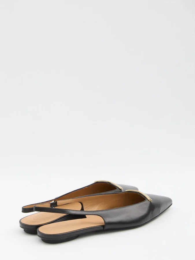 Leather Slingback Ballerinas - Image 3