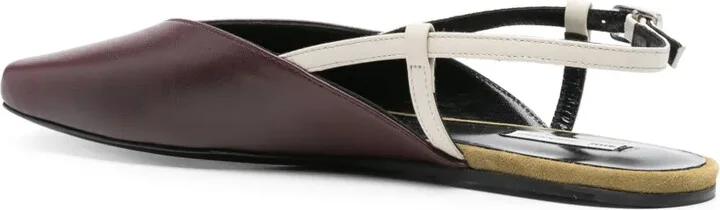Leather Slingback Ballet Flats - Image 3