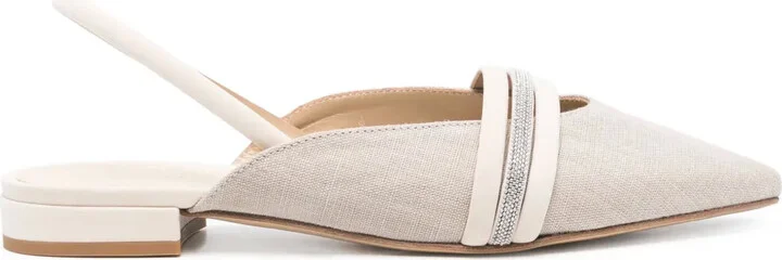 Leather Slingback Ballet Flats