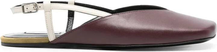 Leather Slingback Ballet Flats