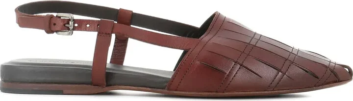 Leather Slingback Flats