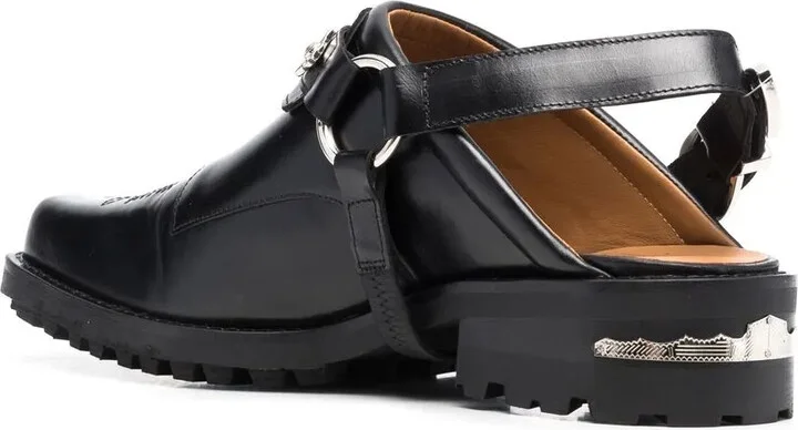 Leather Slingback Loafers - Image 3