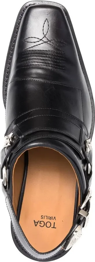 Leather Slingback Loafers - Image 4
