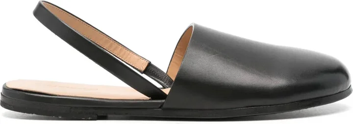 Leather Slingback Mules