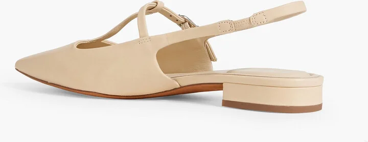 Leather slingback point-toe flats - Image 3