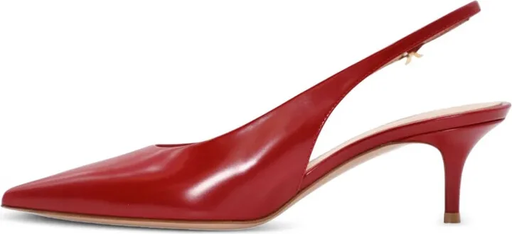 Leather Slingback Pumps - Image 3