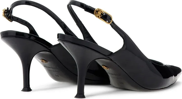 Leather Slingback Pumps - Image 3