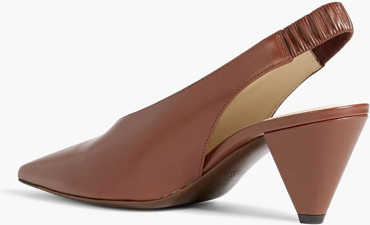 Leather slingback pumps - Image 3