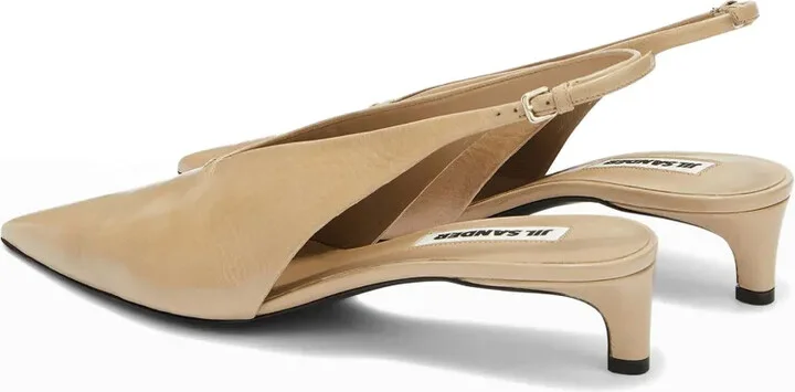 Leather Slingback Pumps - Image 3
