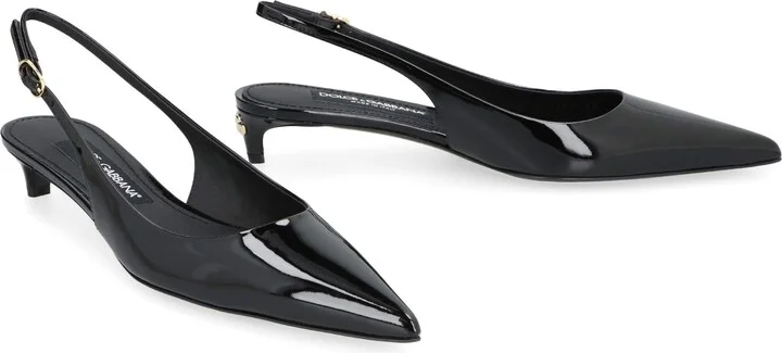 Leather Slingback Pumps - Image 3