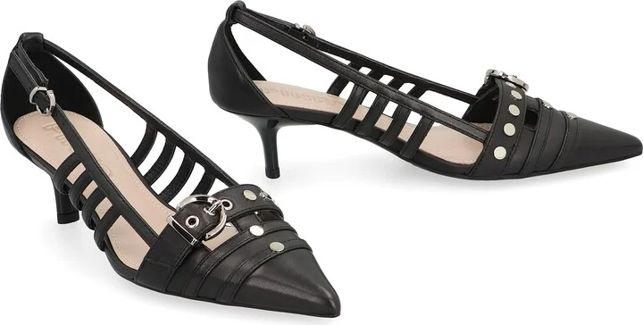 Leather Slingback Pumps - Image 3