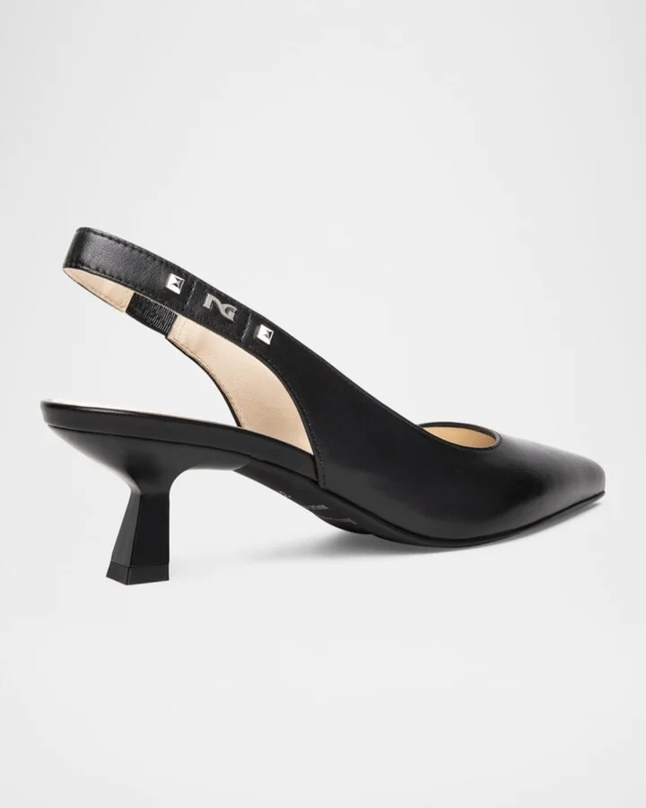 Leather Slingback Pumps - Image 4