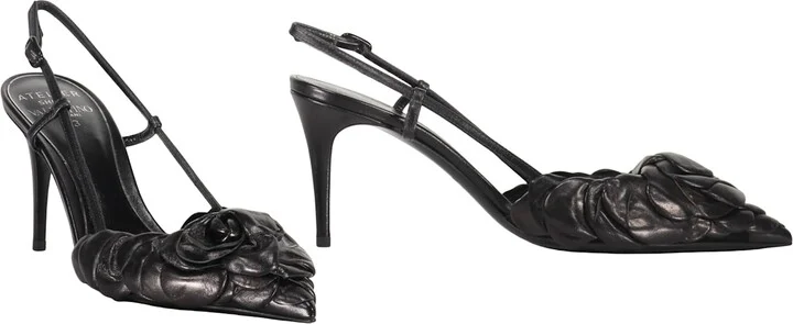 Leather Slingback Pumps - Image 2