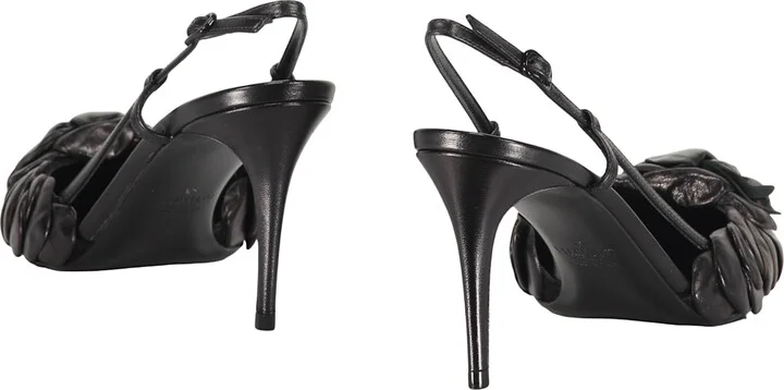 Leather Slingback Pumps - Image 3