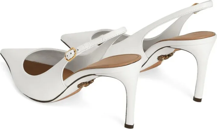 Leather Slingback Pumps - Image 3