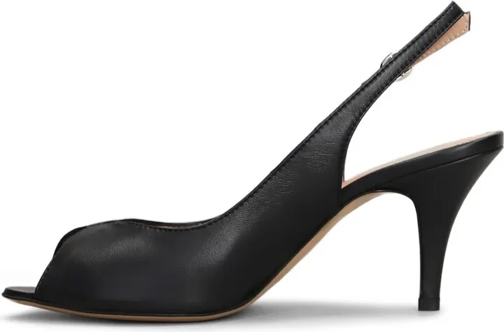 Leather Slingback Pumps - Image 4