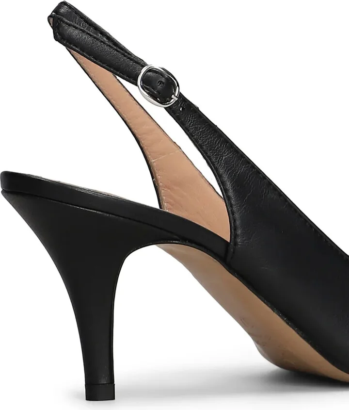 Leather Slingback Pumps - Image 5