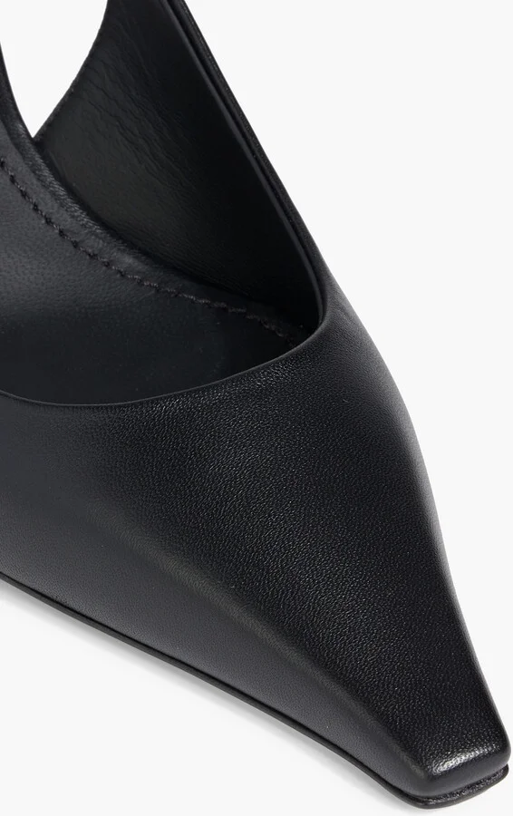 Leather slingback pumps - Image 4