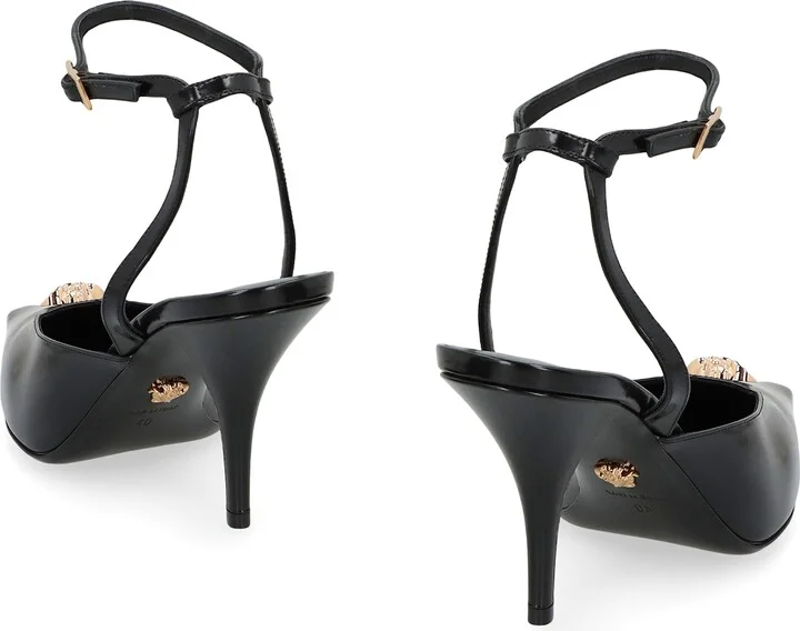 Leather Slingback Pumps - Image 4