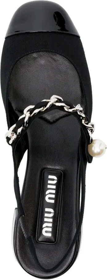 Leather Slingback Pumps - Image 4