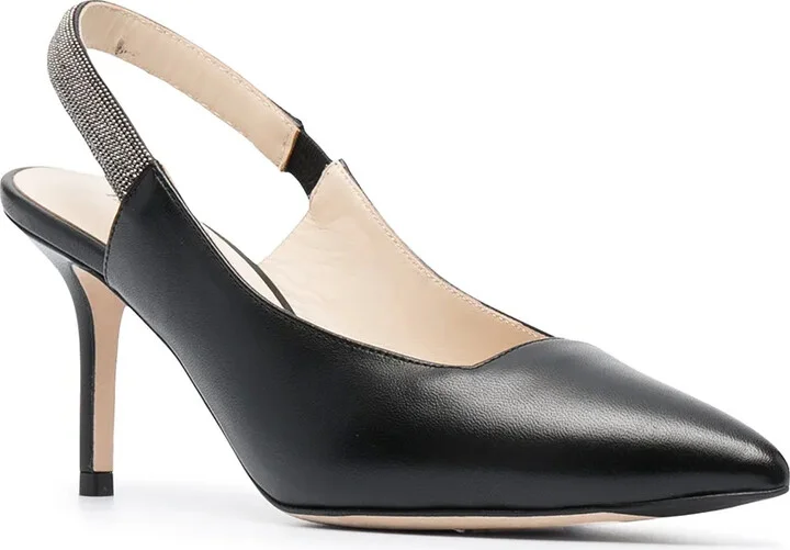 Leather Slingback Pumps - Image 2