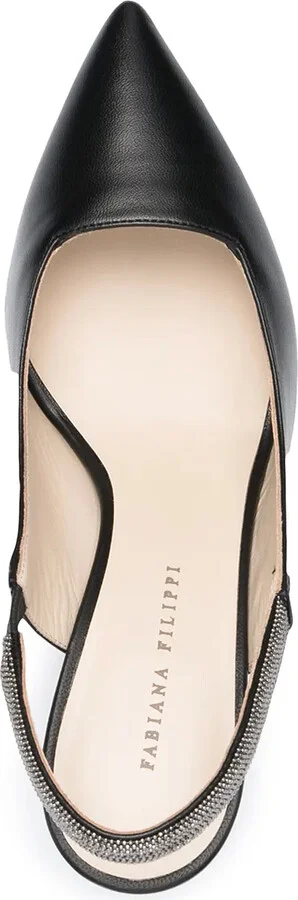 Leather Slingback Pumps - Image 4