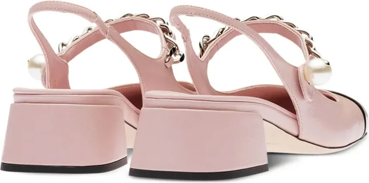 Leather Slingback Pumps - Image 3