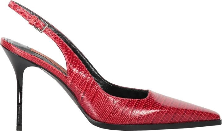 Leather Slingback Pumps