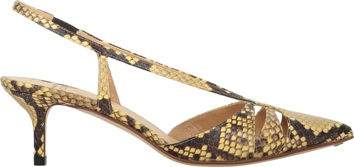 Leather Slingback Pumps