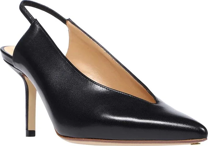 Leather Slingback Pumps